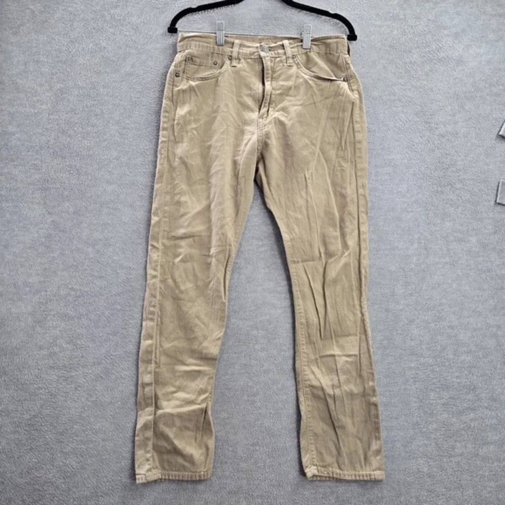 Levi's 522 Men Jeans 30X30‎ Brown Denim Slim Taper Cotton Mid Rise (30x27)